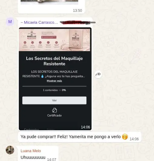 Testimonio de alumna 1